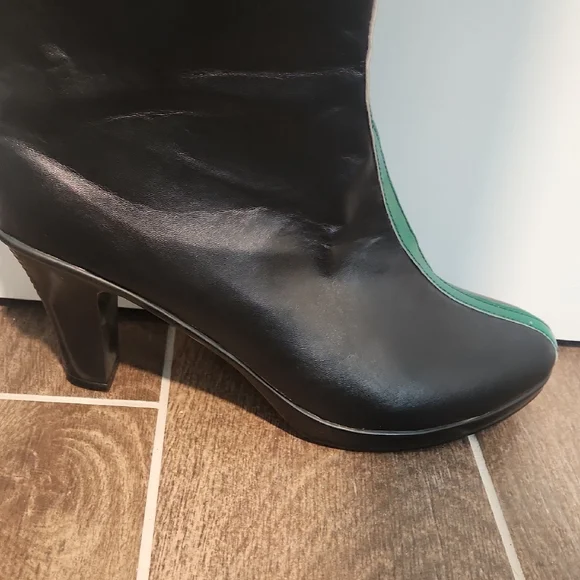 Stylish Costume Black and Green Women's Boots Size 11 Superhero/villan - Picture 4 of 7